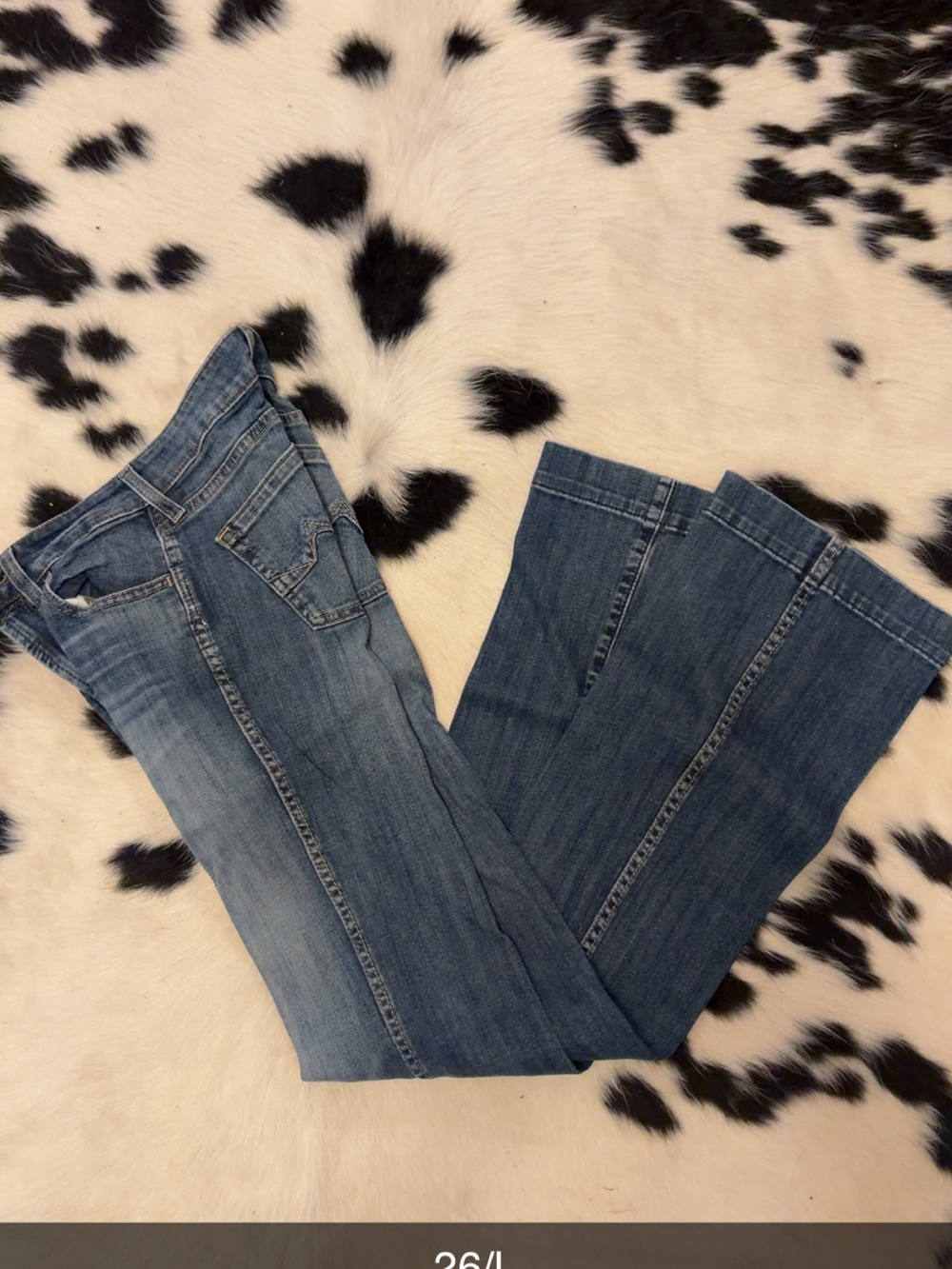 Ariat Women's Blue Flare Jeans - Two-Tone Wash
